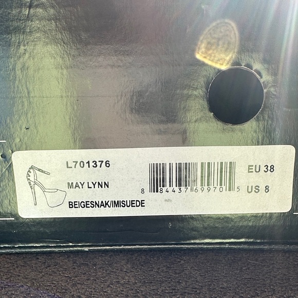 Luichiny Shimmering Brown 7” Platform Heels - Picture 5 of 6